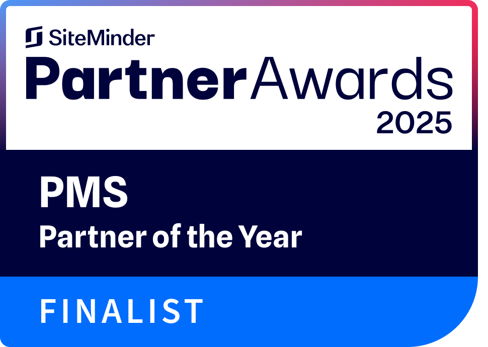 SiteMinder Partner Award Finalist badge